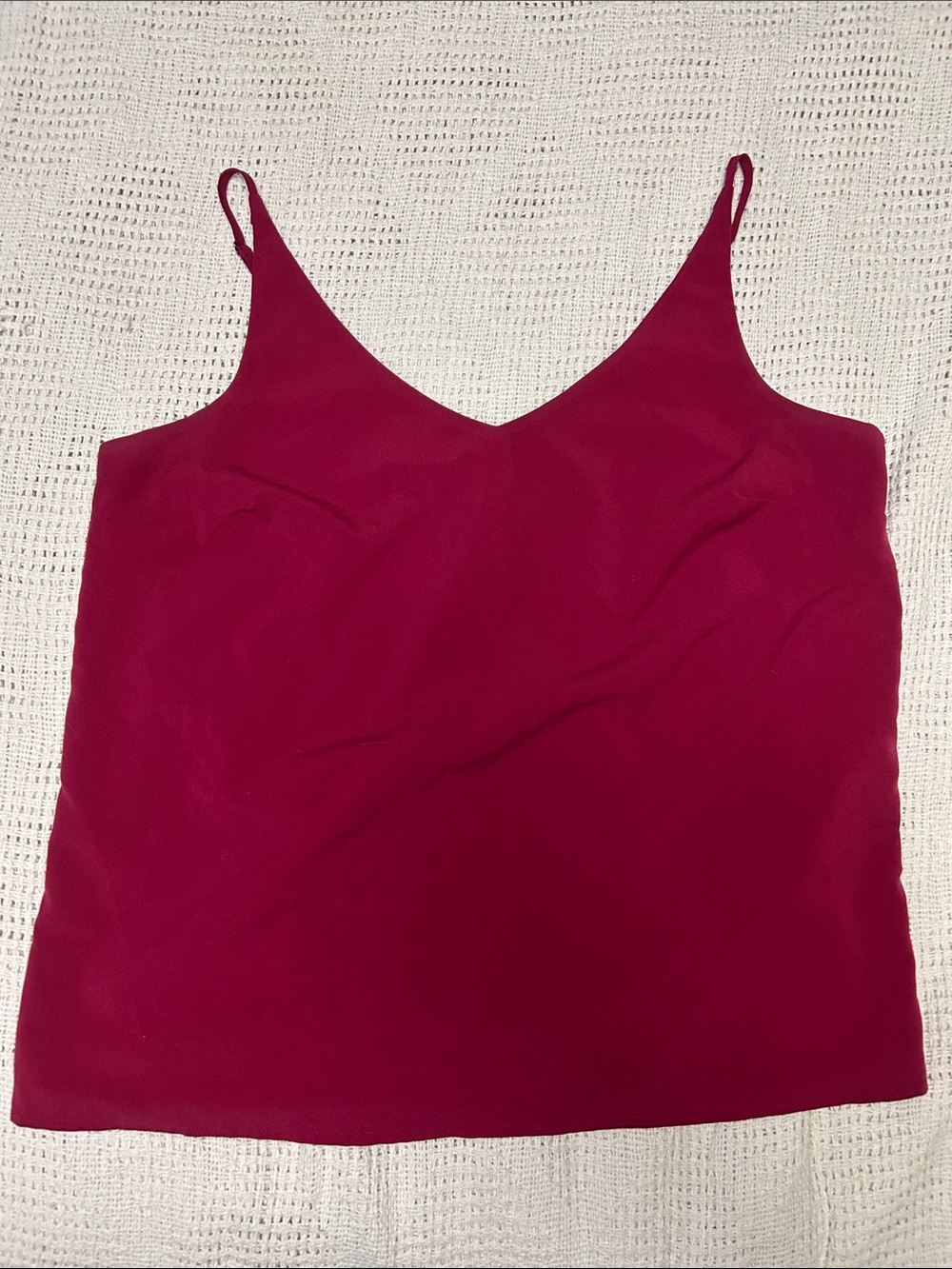 Banana Republic Deep Berry V-Neck Spaghetti Strap Camisole